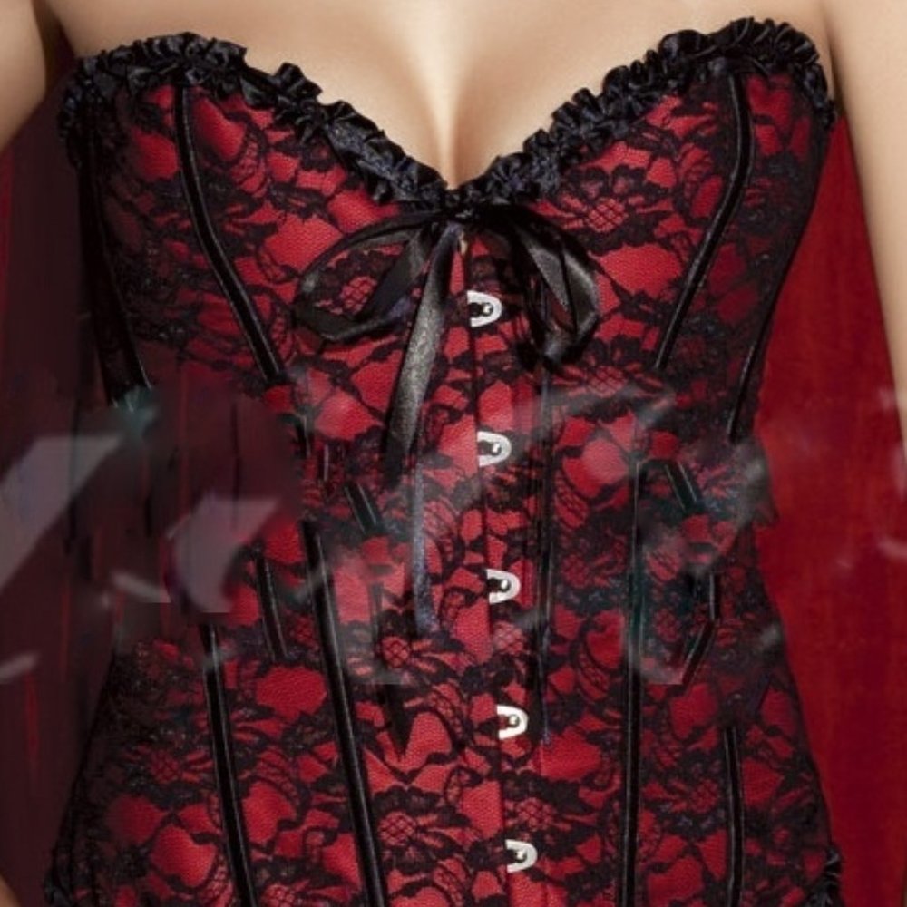 Nwot Womens Lingerie Bustier Lace up Corset Small